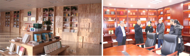 省委常委、省總工會主席馬吉孝同志來我司為全國職工書屋示范點揭牌